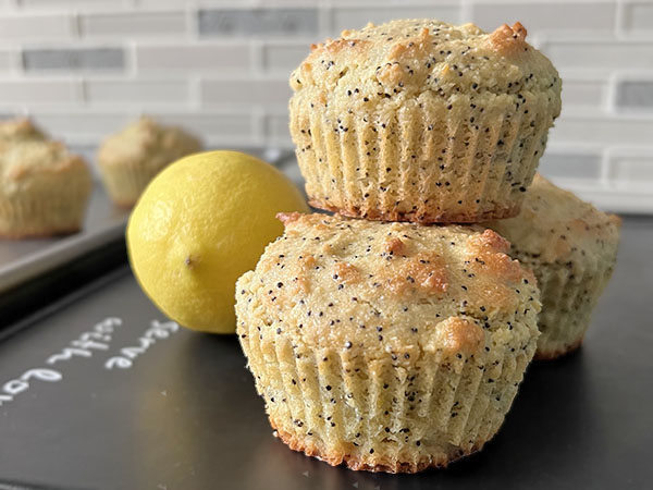 Almond Flour Lemon Poppy Seed Muffins