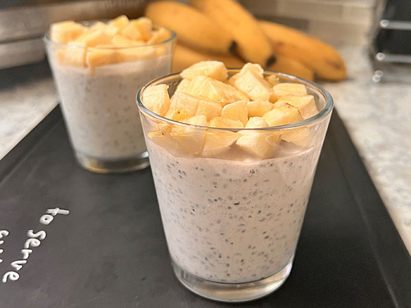 Banana Chia Pudding with Coconut Milk