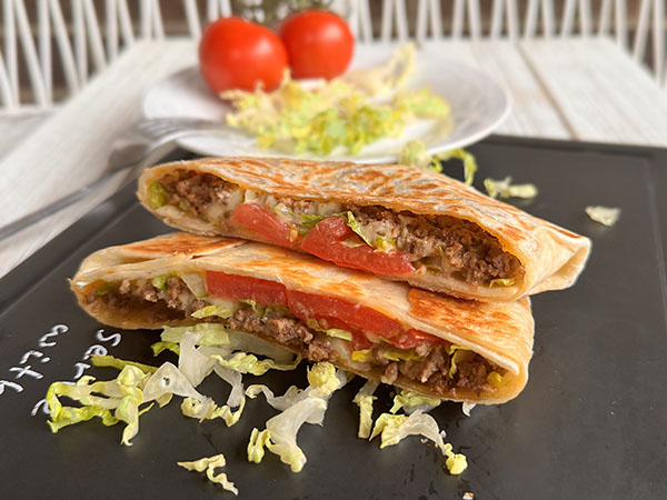 Best Beef Tortilla Wrap Recipe (+ Quick Cheese Sauce)