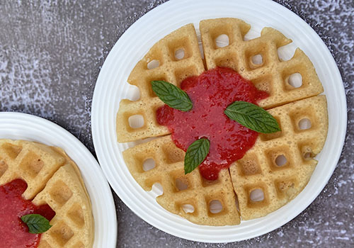 Вафли без Глютена из Муки Кассавы