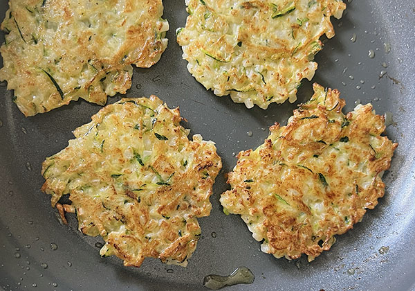 Cauliflower and Zucchini Fritters