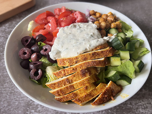 Healthy Chicken Shawarma and Veggies Bowl Recipe