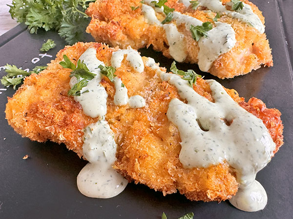 Crispy Panko Breaded Chicken Thighs (Air Fried)