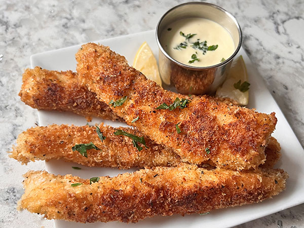 Easy Homemade Fish Fingers with Honey Mustard Sauce