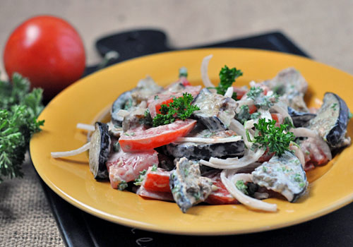 Easy Russian Eggplant Salad