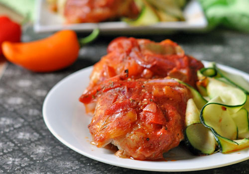 Easy Whole30 Chicken Cacciatore