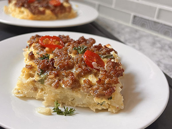 Easy Breakfast Egg Bake with Potatoes and Sausage