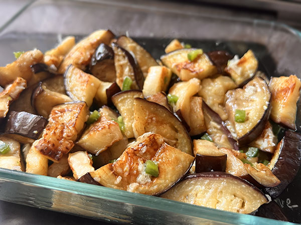 Garlicky Eggplant