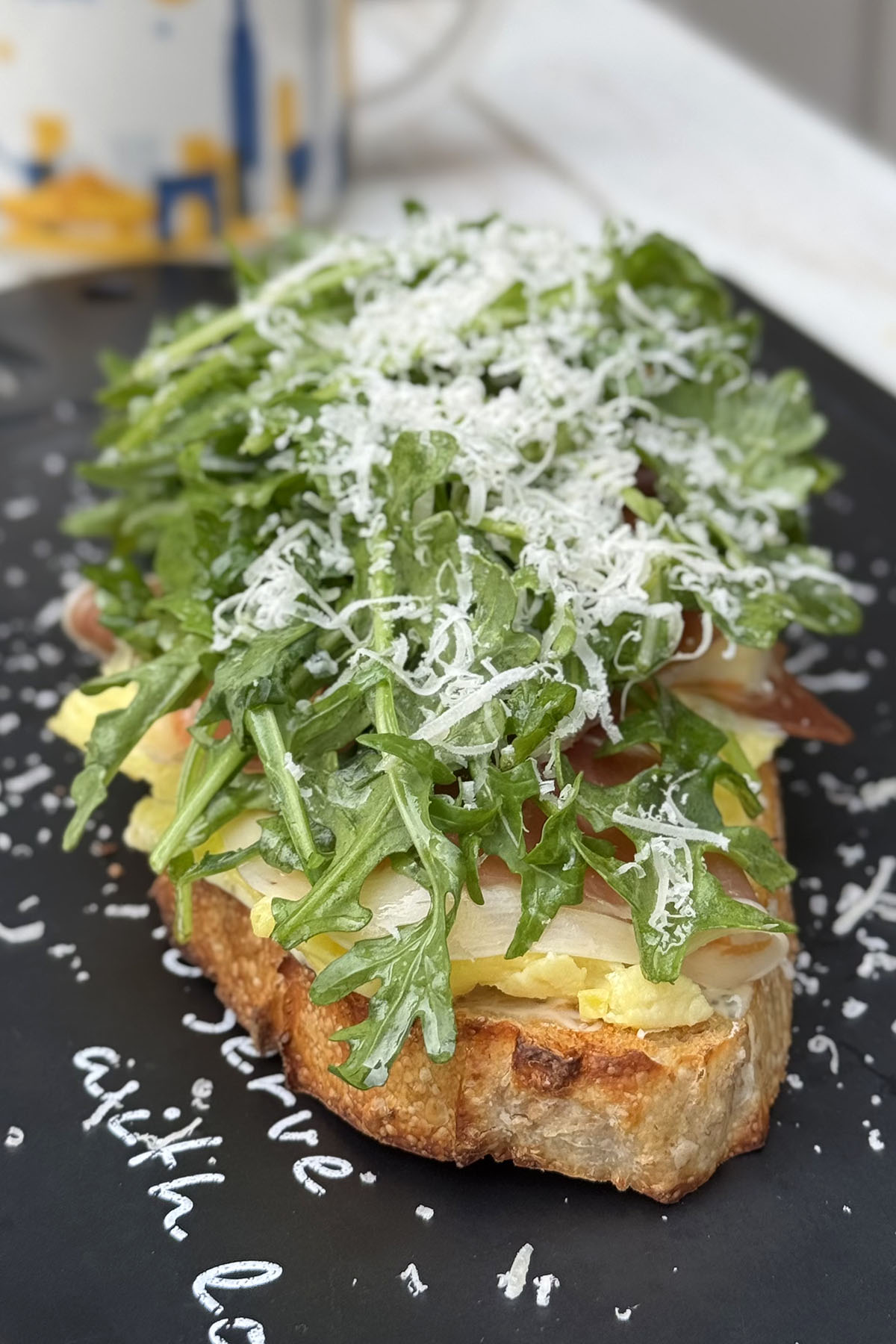 High Protein Arugula & Prosciutto Breakfast Sandwich High Protein Arugula & Prosciutto Breakfast Sandwich