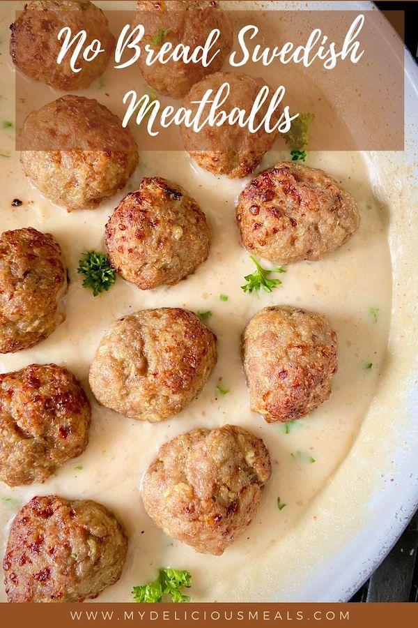Swedish meatballs in a creamy dairy free gravy.