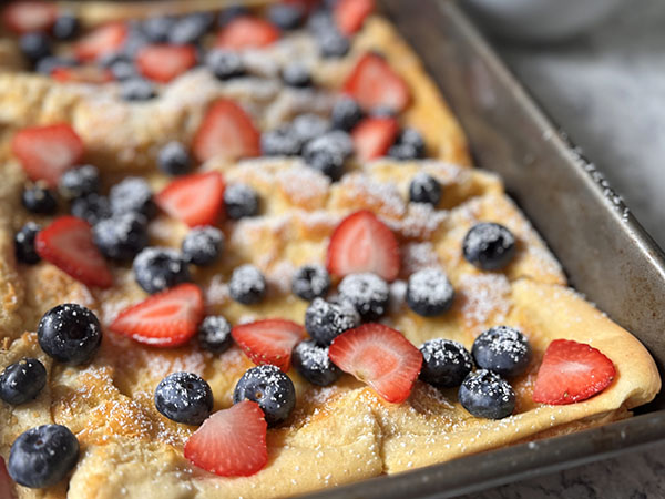 Oven Baked German Pancake Recipe (aka Dutch Baby)