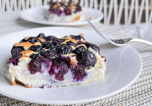 Paleo Blueberry Clafoutis (French Custard)