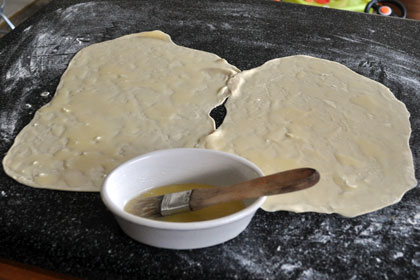 Слоеная Самса с Курицей пошаговое фото 3