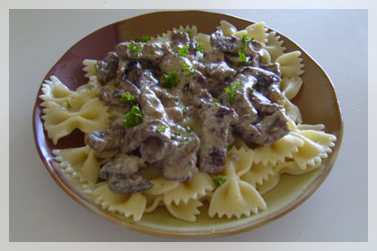 Beef Stroganoff