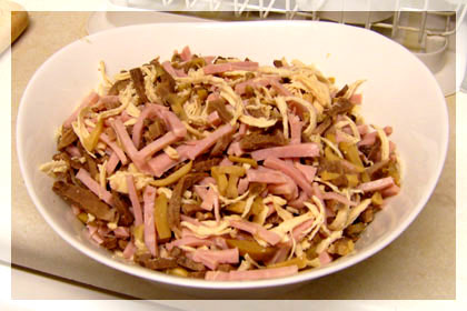 Салат с Говяжьим Языком