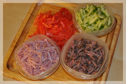 Belarusian Beef Salad (Paparats Kvetka) photo instruction 2