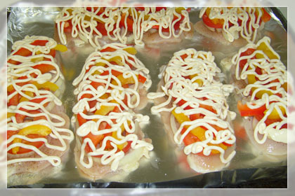 Chicken with bell peppers and tomatoes photo instruction 4