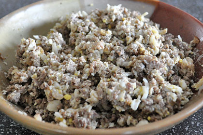 Crepes with Ground Beef Filling photo instruction 5 Crepes with Ground Beef Filling photo instruction 5