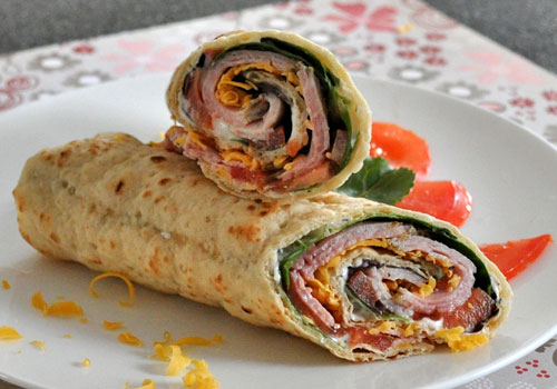 Easy Lunch Wrap with Ham