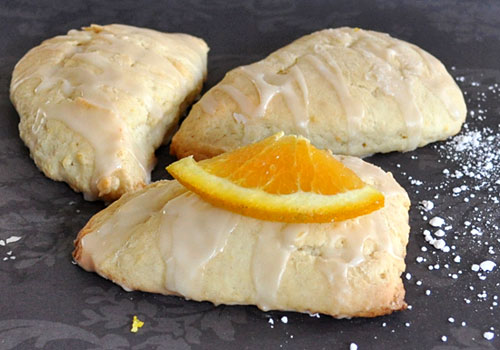 Egg Free Glazed Orange Scones