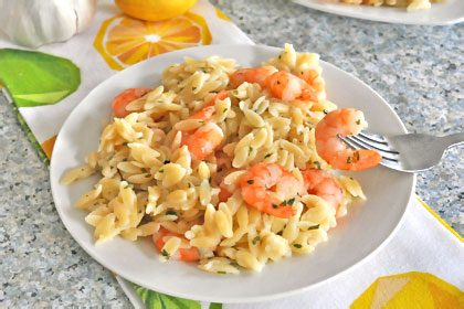 Garlic Lemon Shrimp Orzo