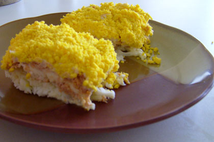 Easy Sardine Salad (Mimosa Salad)