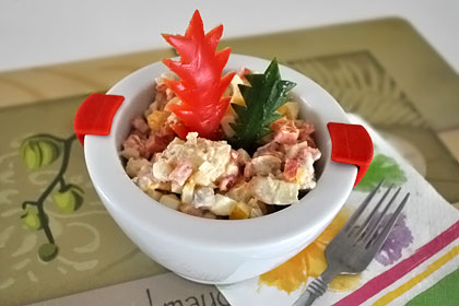 Pork Salad with Vegetables