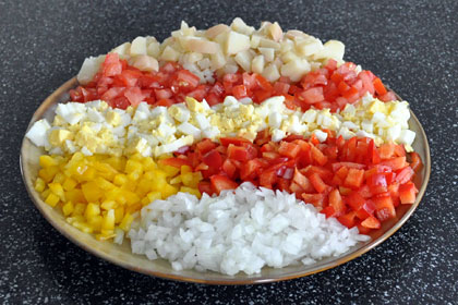 Салат из Свинины с Овощами пошаговое фото 2