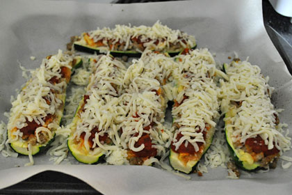 Pork Sausage Stuffed Zucchini photo instruction 7