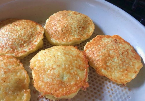Potato Pancakes Stuffed with Ground Beef