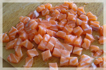 Salmon Julienne photo instruction 1