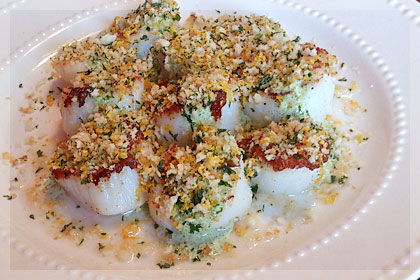 Seared Sea Scallops with Sauce