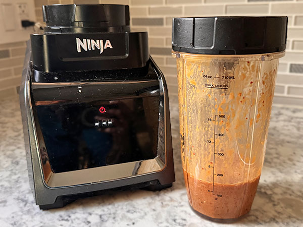 Blended spicy korean chicken sauce.