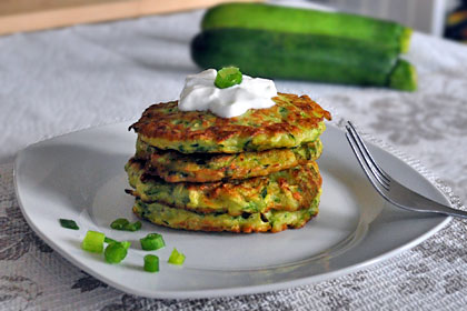Zucchini Scallion Pancakes (Fritters)