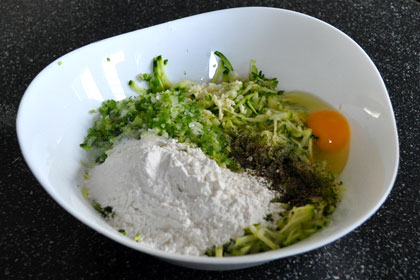 Zucchini Scallion Pancakes (Fritters) photo instruction 2