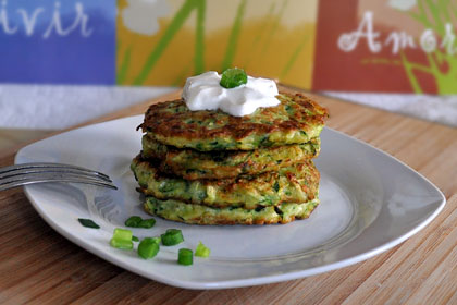 Zucchini Scallion Pancakes (Fritters) photo instruction 6